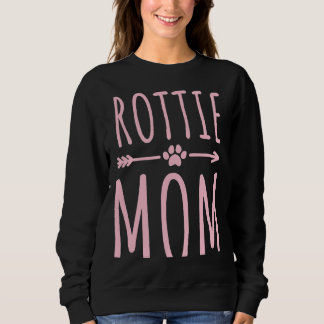 Sweatshirt Rottweiler Maman Femmes Filles Chien Propriétaire