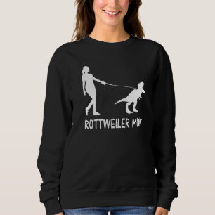 Sweatshirt Rottweiler Maman Rottie Mama Chien Rott Dinosaure 