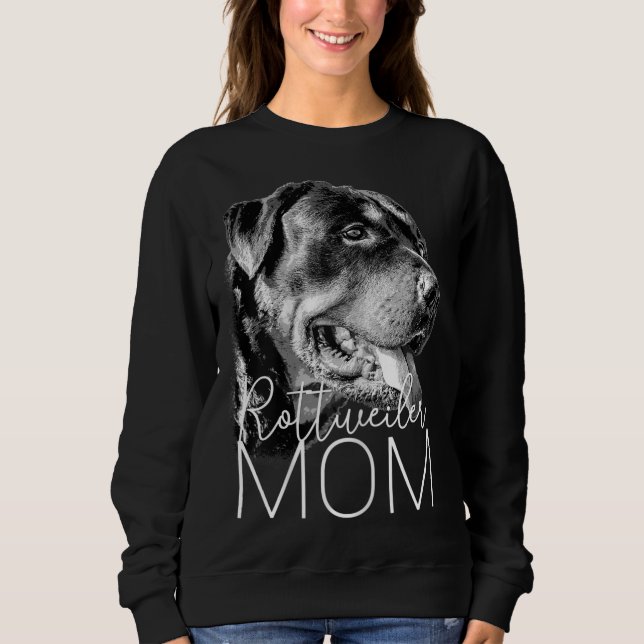 Sweatshirt Rottweiler Mom - Chien (Devant)