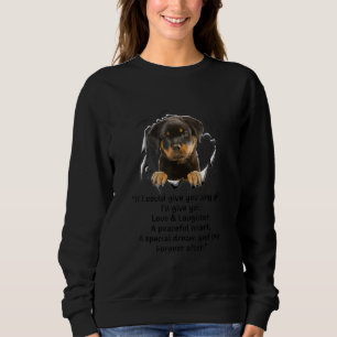 Sweatshirt Rottweiler Puppy Si Je Peux Vous Donner Un Gif Drô