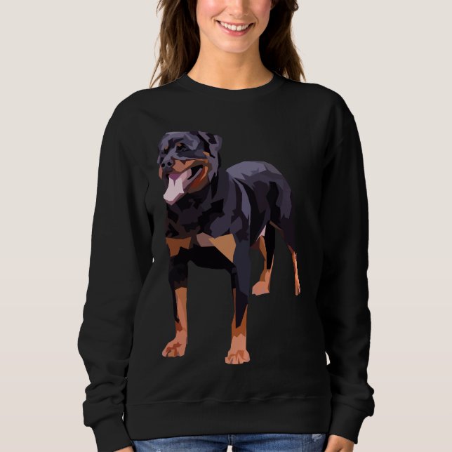 Sweatshirt Rotweiler bleu (Devant)