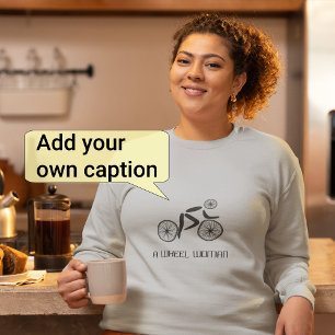 Sweatshirt Roue femme jouer drôle cycliste