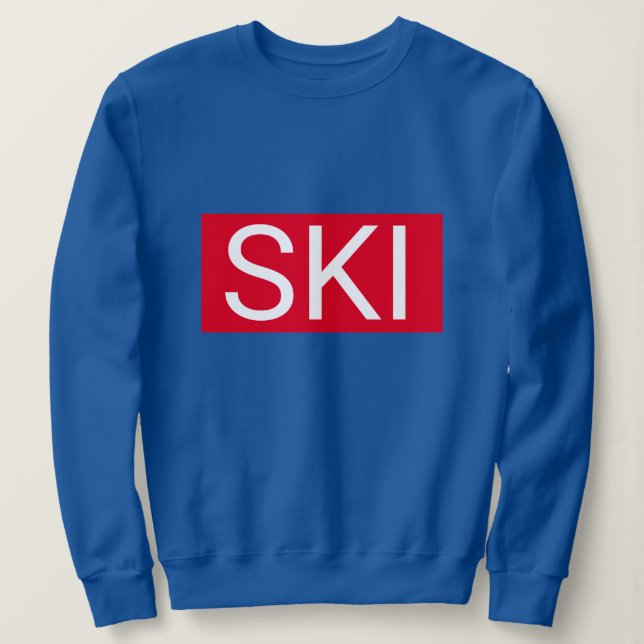 Sweatshirt Rouge Après Ski (Design devant)