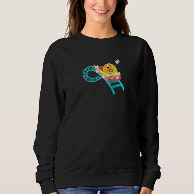 Sweatshirt Rouleau Dessous de verre Bitcoin Pièce Blockchain  (Devant)