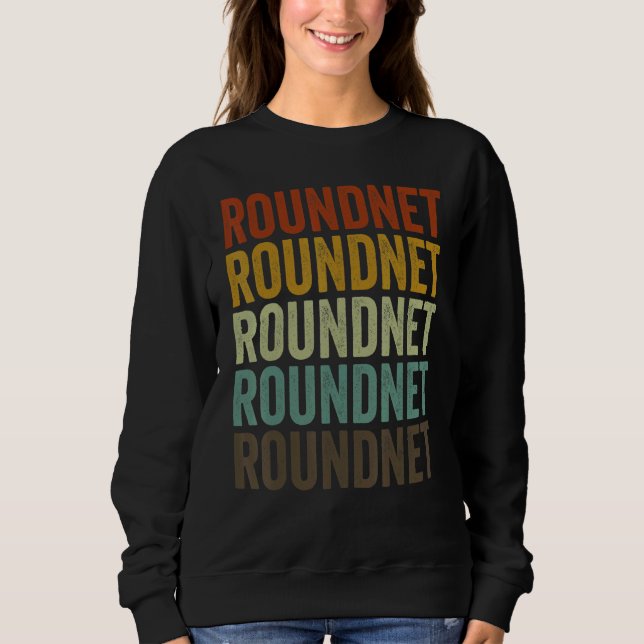 Sweatshirt Roundnet Sports Retro (Devant)