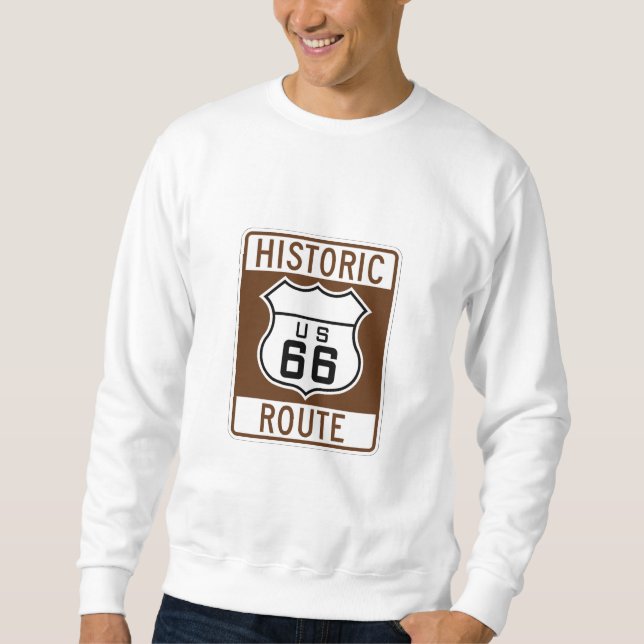 Sweatshirt Route 66 de l'Arizona historique (Devant)