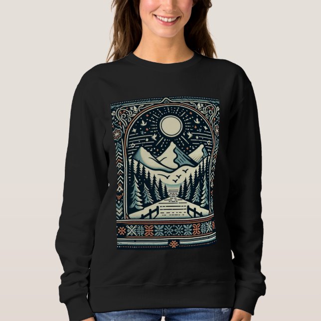 Sweatshirt Route d'hiver (Devant)