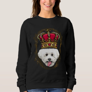 Sweatshirt Royal Bichon Frise King Queen Princess Doggo Puppy