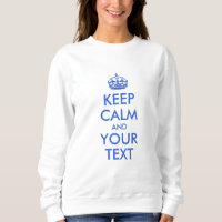 Royal Blue Gardez le calme et votre texte