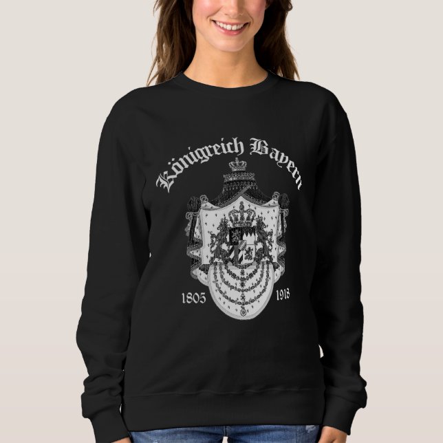 Sweatshirt Royaume De Bavière Crest Accueil Bavière (Devant)