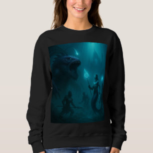 Sweatshirt Royaume des profondeurs – Guerrier de fantasy épiq