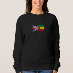 Sweatshirt Royaume-Uni Ethiopie drapeaux - Britanniques Ethio