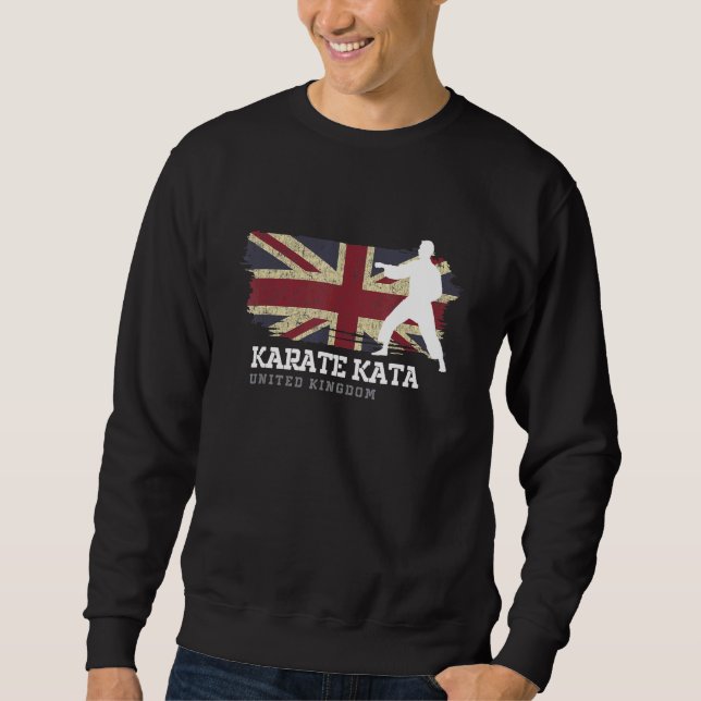 Sweatshirt Royaume-Uni Karate Kata Martial Arts Karate (Devant)