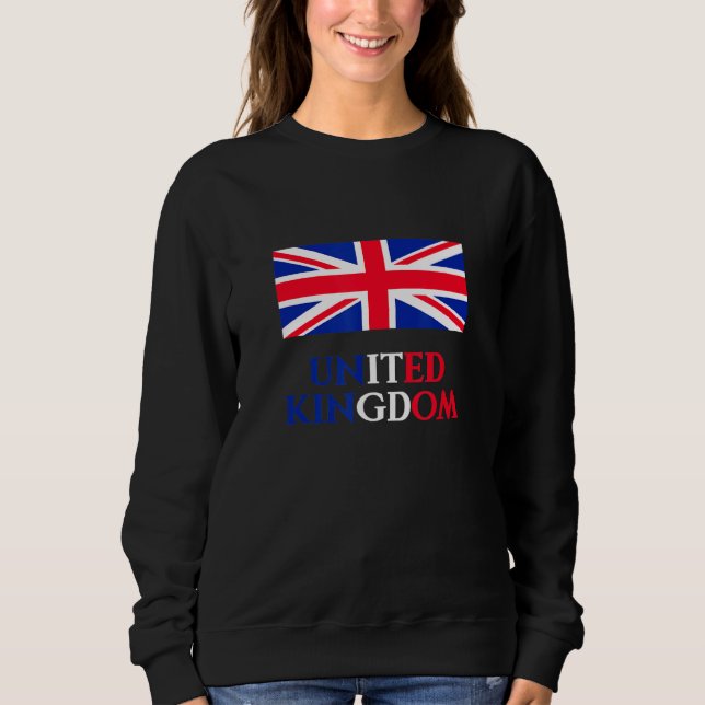 Sweatshirt Royaume-Uni Pays Drapeau Britannique (Devant)