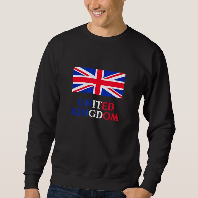 Sweatshirt Royaume-Uni Pays Drapeau Britannique (Devant)