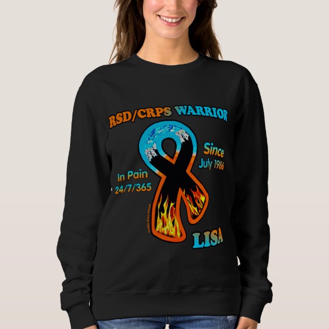 Sweatshirt RSD/CRPS WARRIOR...Lisa (Devant)