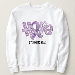 Sweatshirt Ruban de sensibilisation à l'espoir Hashtag person