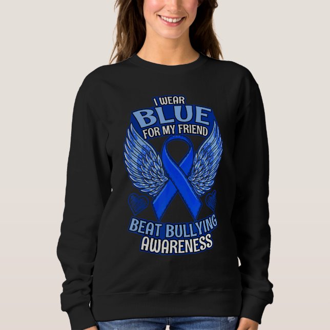 Sweatshirt Ruban de soutien aux amis pour la sensibilisation  (Devant)