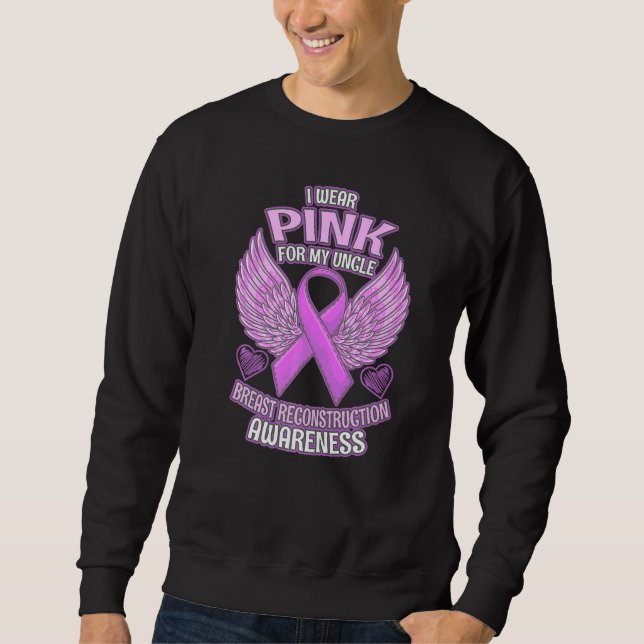 Sweatshirt Ruban de soutien de l'oncle de sensibilisation à l (Devant)