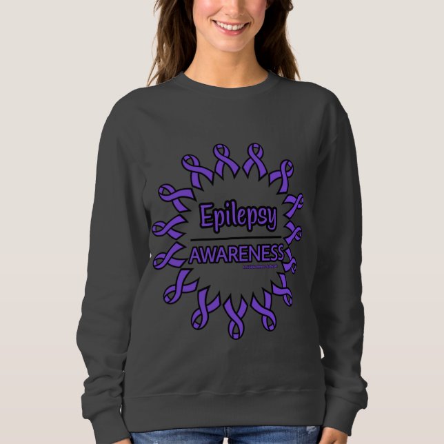 Sweatshirt Rubans/Cercle...Epilepsie (Devant)
