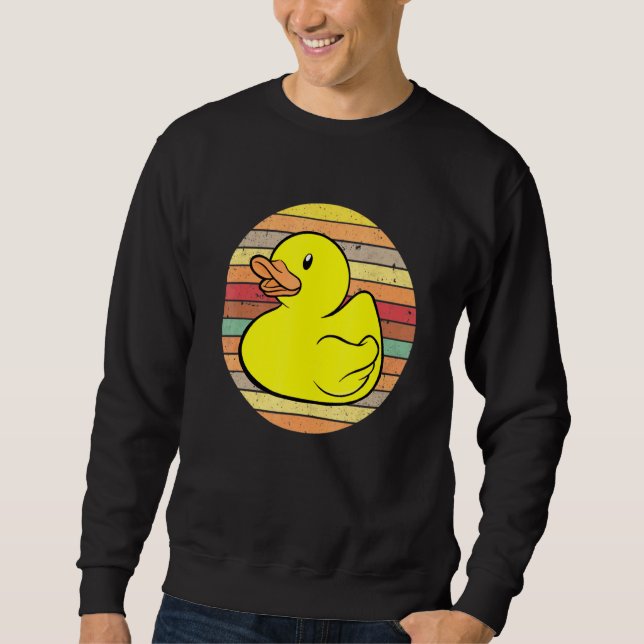 Sweatshirt Rubber Duckie Rubber Duck Bain Rétro (Devant)