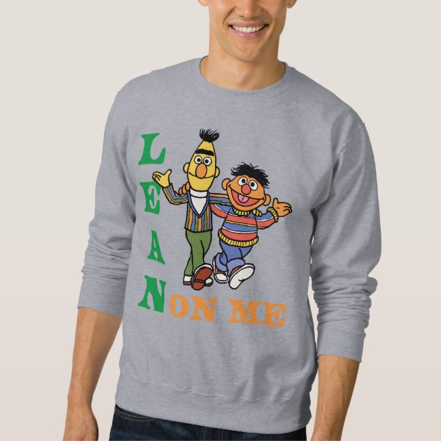 Sweatshirt Rue Sésame | Bert & Ernie Lean sur moi (Devant)