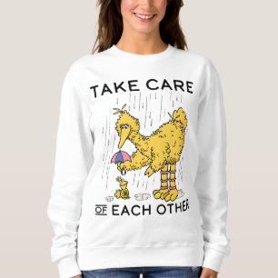 Sweatshirt Rue Sésame   Big Bird Prenez soin de vous