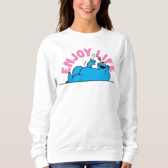 Sweatshirt Rue Sésame | Cookies Monster Enjoy Life (Devant)