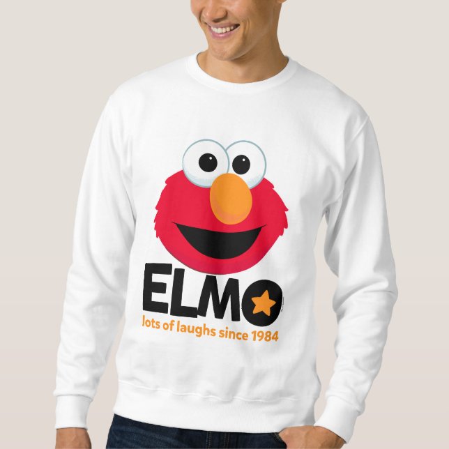 Sweatshirt Rue Sésame | Elmo Beaucoup de rires depuis 1984 (Devant)