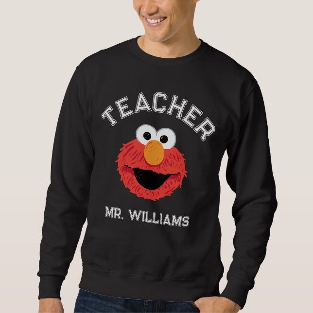 Sweatshirt Rue Sésame | Elmo Face Teacher (Devant)