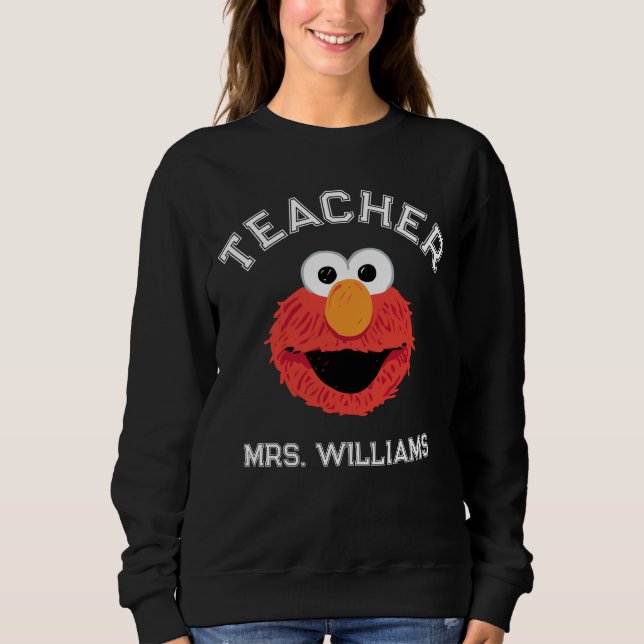 Sweatshirt Rue Sésame | Elmo Face Teacher (Devant)