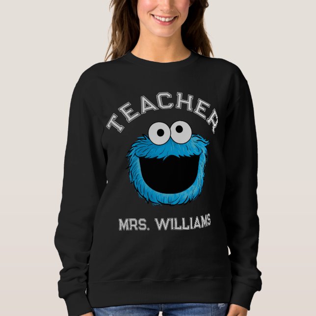 Sweatshirt Rue Sésame | Enseignant de Cookie Monster (Devant)