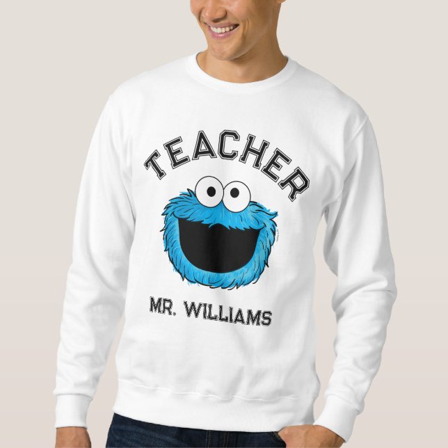 Sweatshirt Rue Sésame | Enseignant de Cookie Monster (Devant)