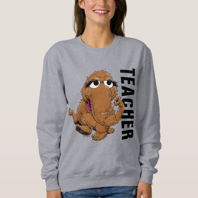 Sweatshirt Rue Sésame | Enseignant Vintage Snuffy (Devant)