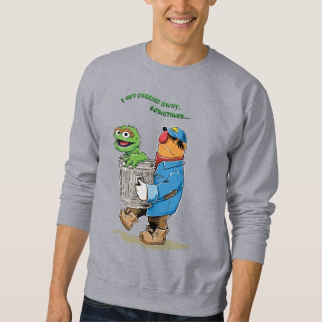 Sweatshirt Rue Sésame | Oscar & Bruno l'éboueur (Devant)