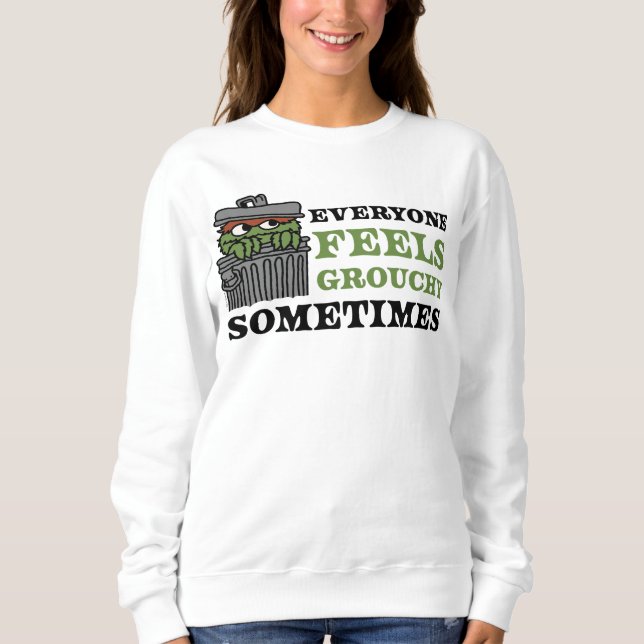 Sweatshirt Rue Sésame | Oscar le Grouch se sent Grouch (Devant)