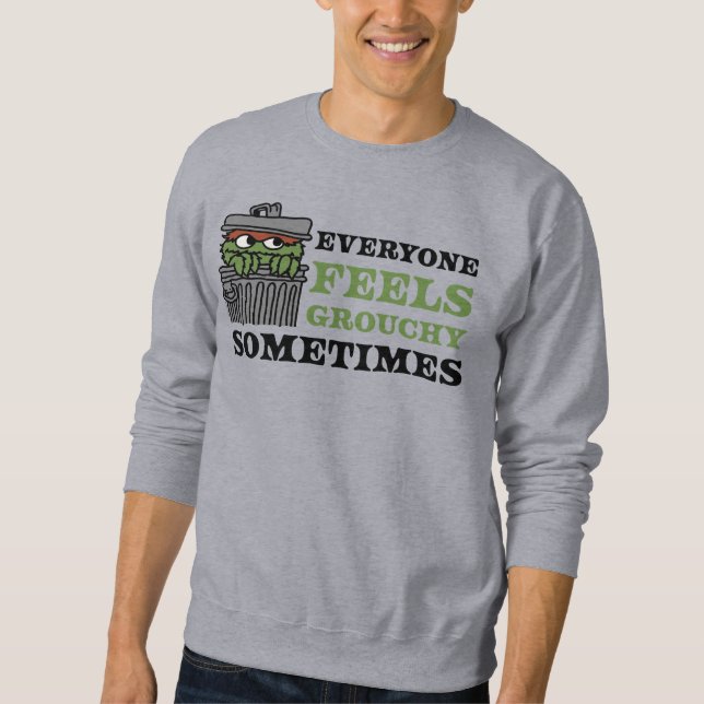 Sweatshirt Rue Sésame | Oscar le Grouch se sent Grouch (Devant)