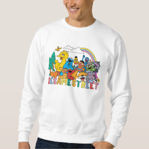 Sweatshirt Rue Sésame Rainbow Wave