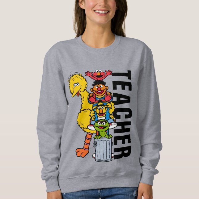 Sweatshirt Rue Sésame | Sesame Street Pals enseignant (Devant)