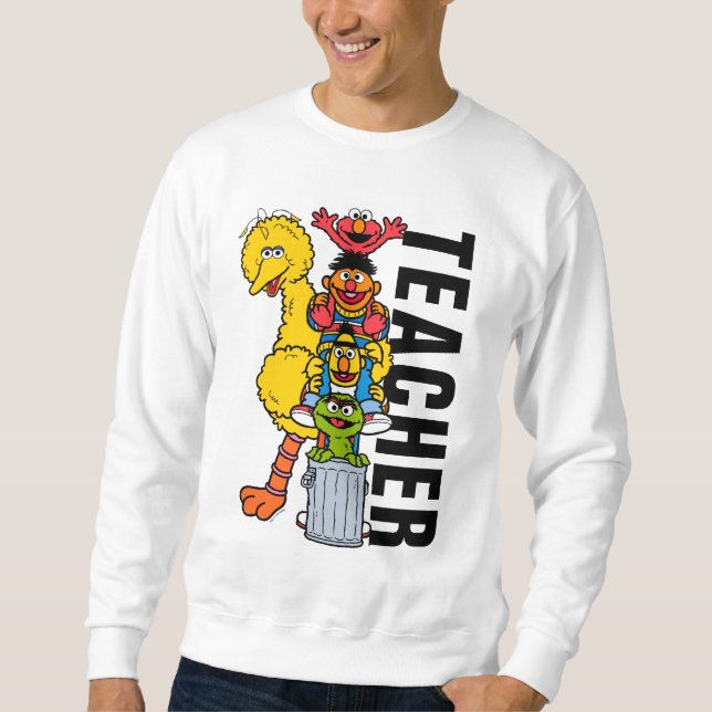 Sweatshirt Rue Sésame | Sesame Street Pals enseignant (Devant)