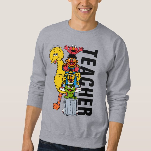 Sweatshirt Rue Sésame | Sesame Street Pals enseignant (Devant)