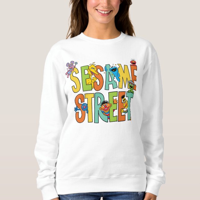 Sweatshirt Rue Sésame | Sesame Street Type Pals (Devant)