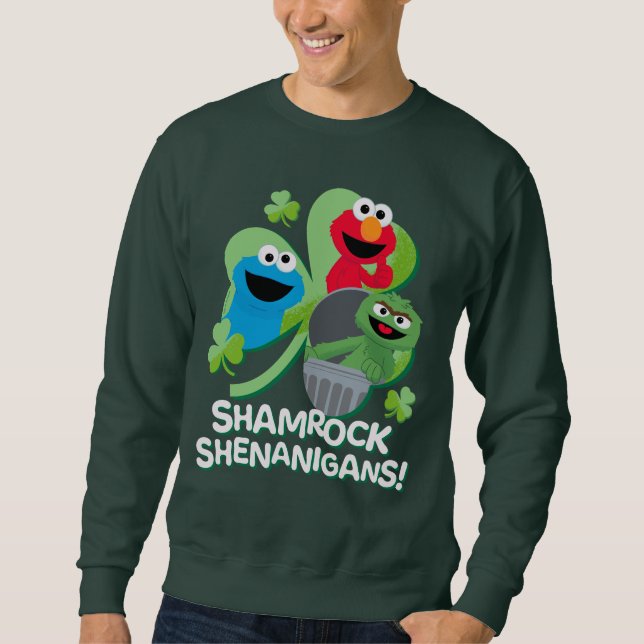 Sweatshirt Rue Sésame | Shenanigans shamrocks ! (Devant)