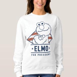 Sweatshirt Rue Sésame   Vintage Elmo à la présidence