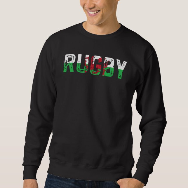 Sweatshirt Rugby Wales Welsh Pride Flag (Devant)