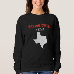 Sweatshirt Ruisseau Barton Texas USA État Amérique Voyage Tex