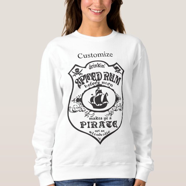 Sweatshirt Rum épicé Pirate Boisson Thunder_Cove (Devant)