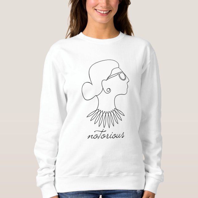 Sweatshirt Ruth Bader Ginsburg (Devant)