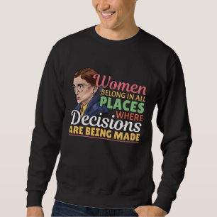 Sweatshirt Ruth Bader Ginsburg Féministe Avocate Juge