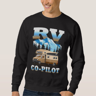 Sweatshirt Rv Co Pilote Motorhome Camping Voyage Vacances Cou